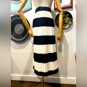 J Crew Pleated Midi Skirt